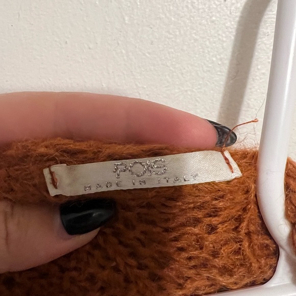 Pois made in Italy knitted burnt orange cardigan - Picture 4 of 5